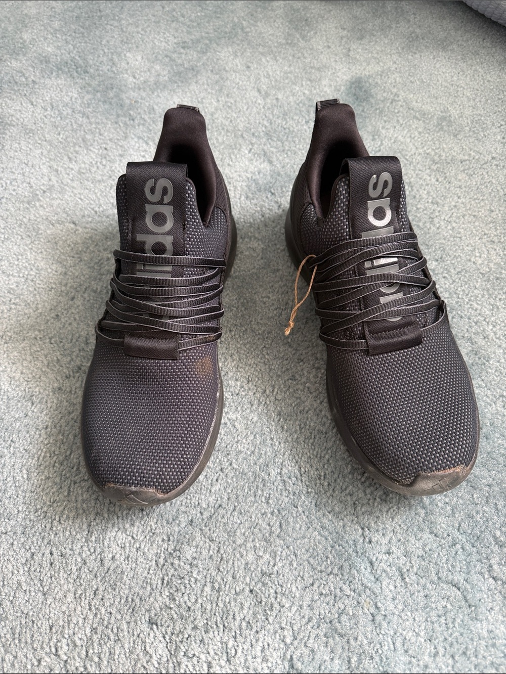 adidas Men's Black Low-Top Knit Sneakers